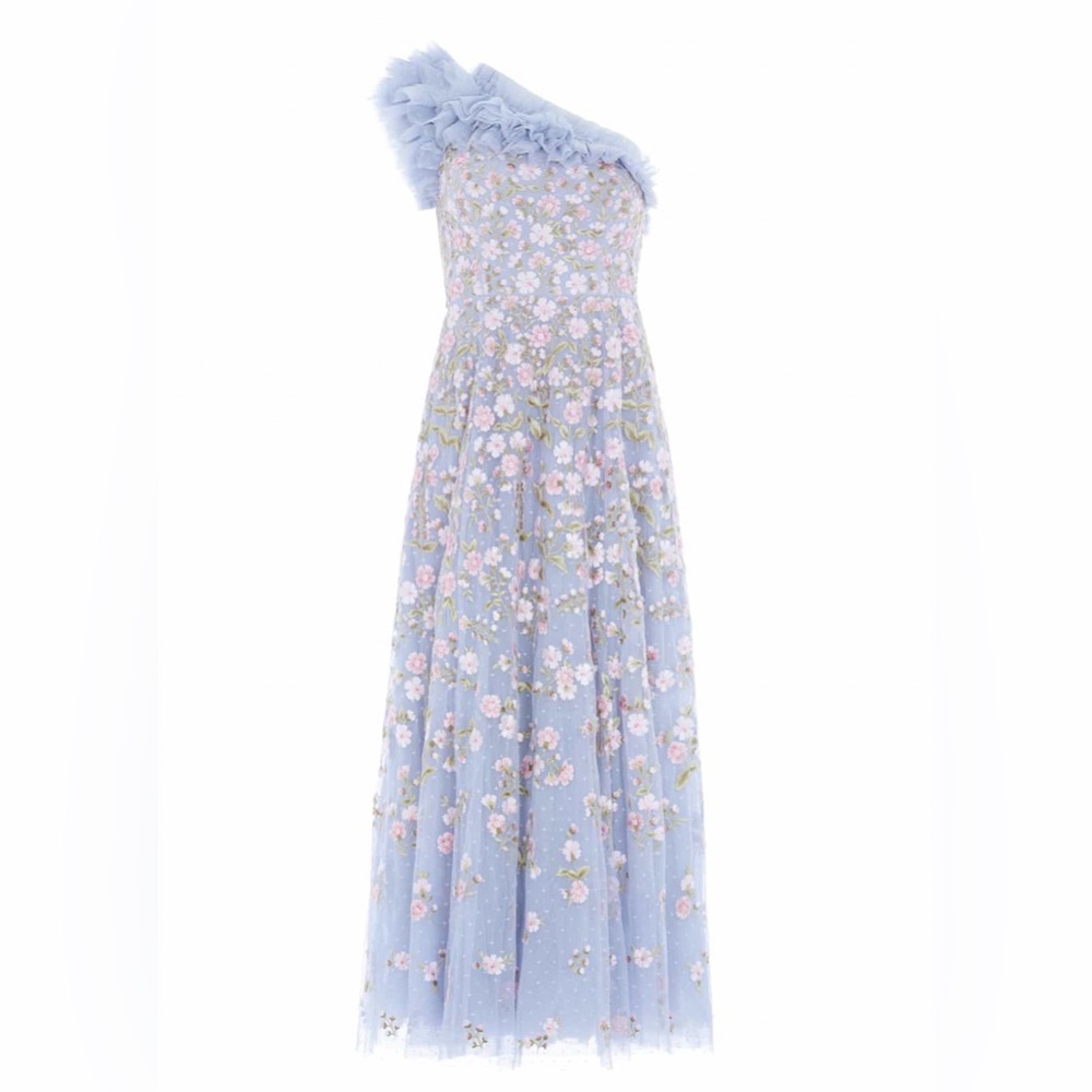 Posy Pirouette One-Shoulder Ankle Gown Needle & Thread - Picture 4 of 13